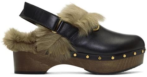 gucci fur clogs|Gucci clogs 2022.